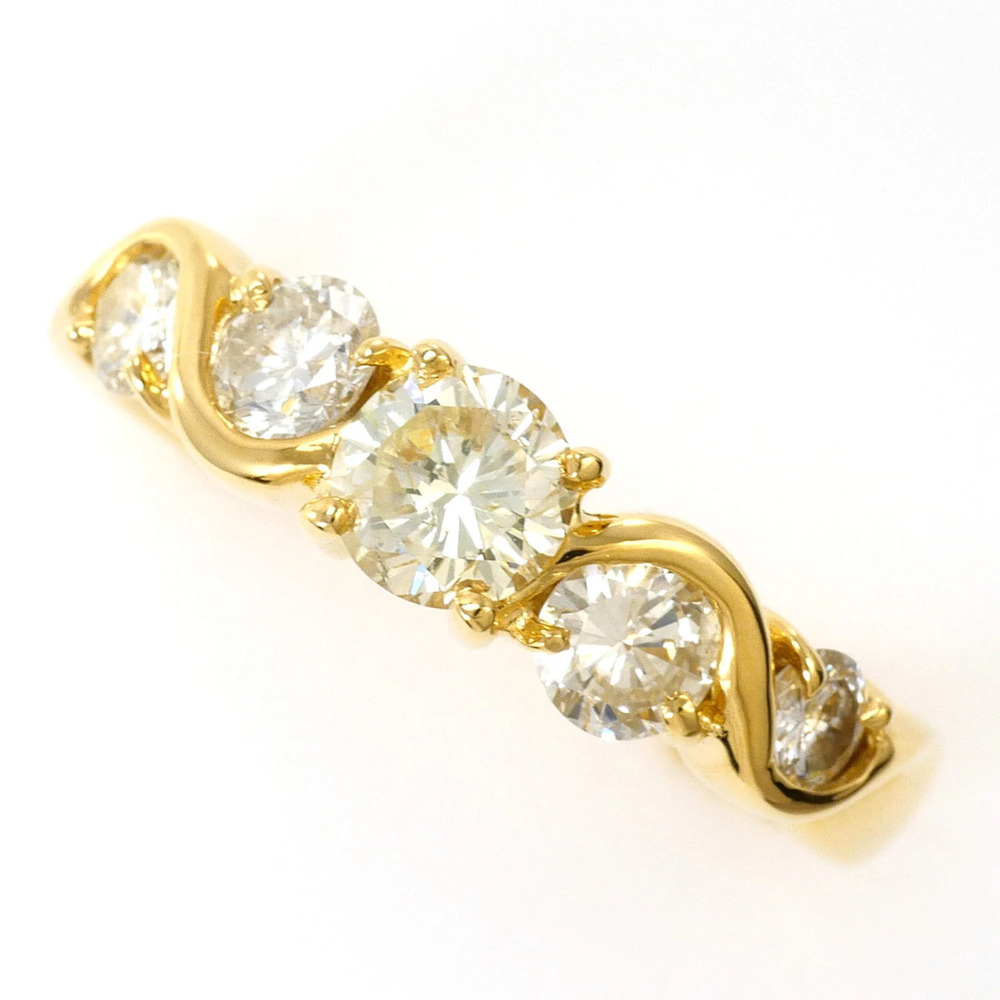 VINTAGE 18k Gold Diamond Ring